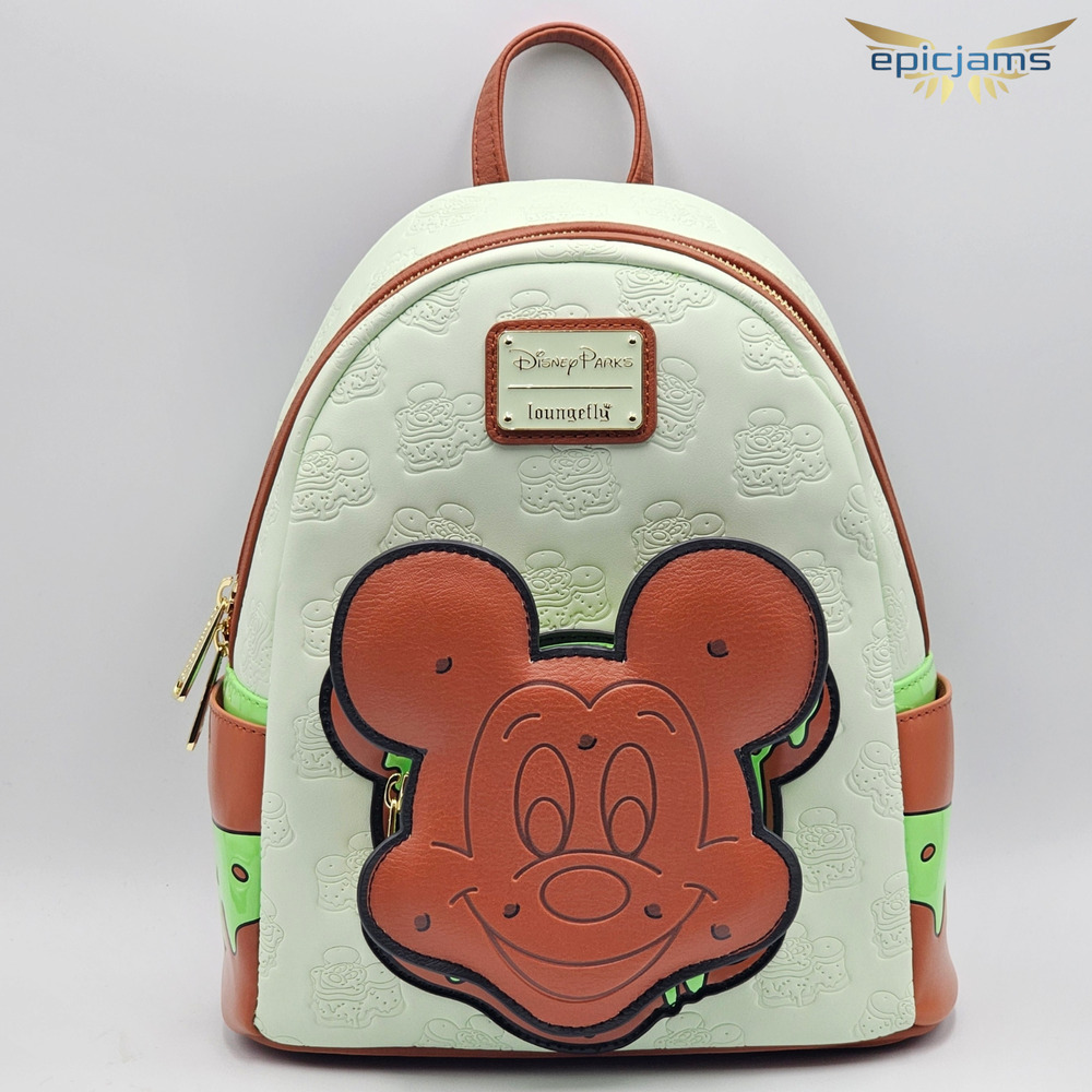 Loungefly Exclusive Disney Mickey Mouse Ice Cream Sandwich Mini Backpack New